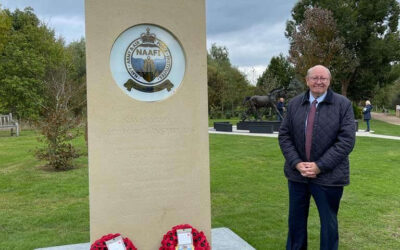 New NAAFI war memorial unveiled at the National Memorial Arboretum