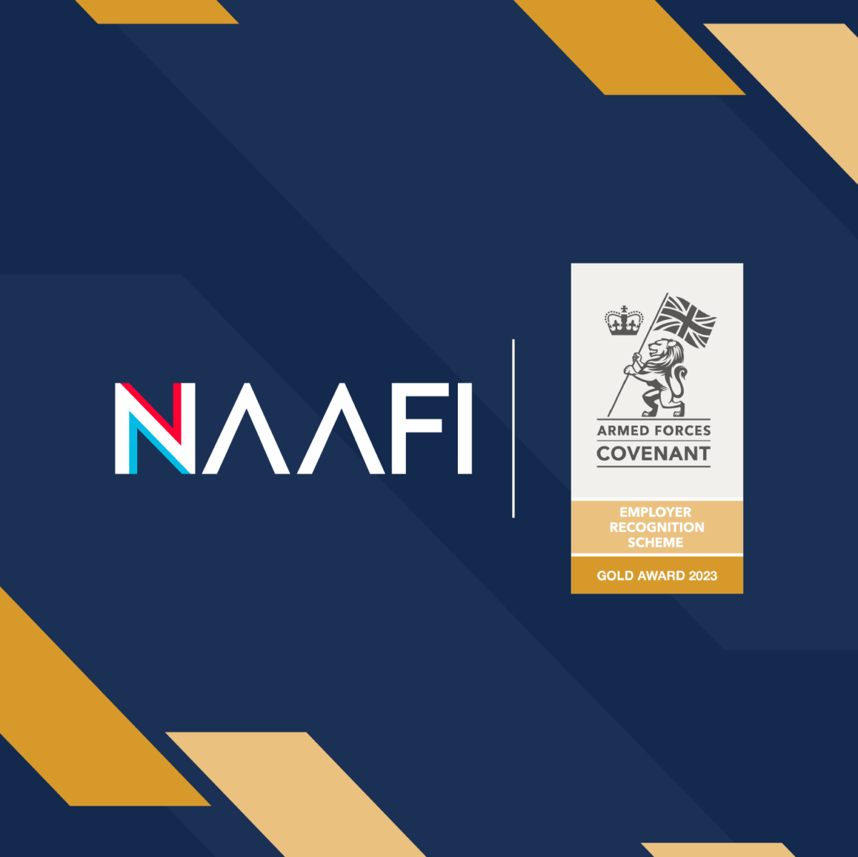 NAAFI awarded Gold in Defence Employer Recognition Scheme