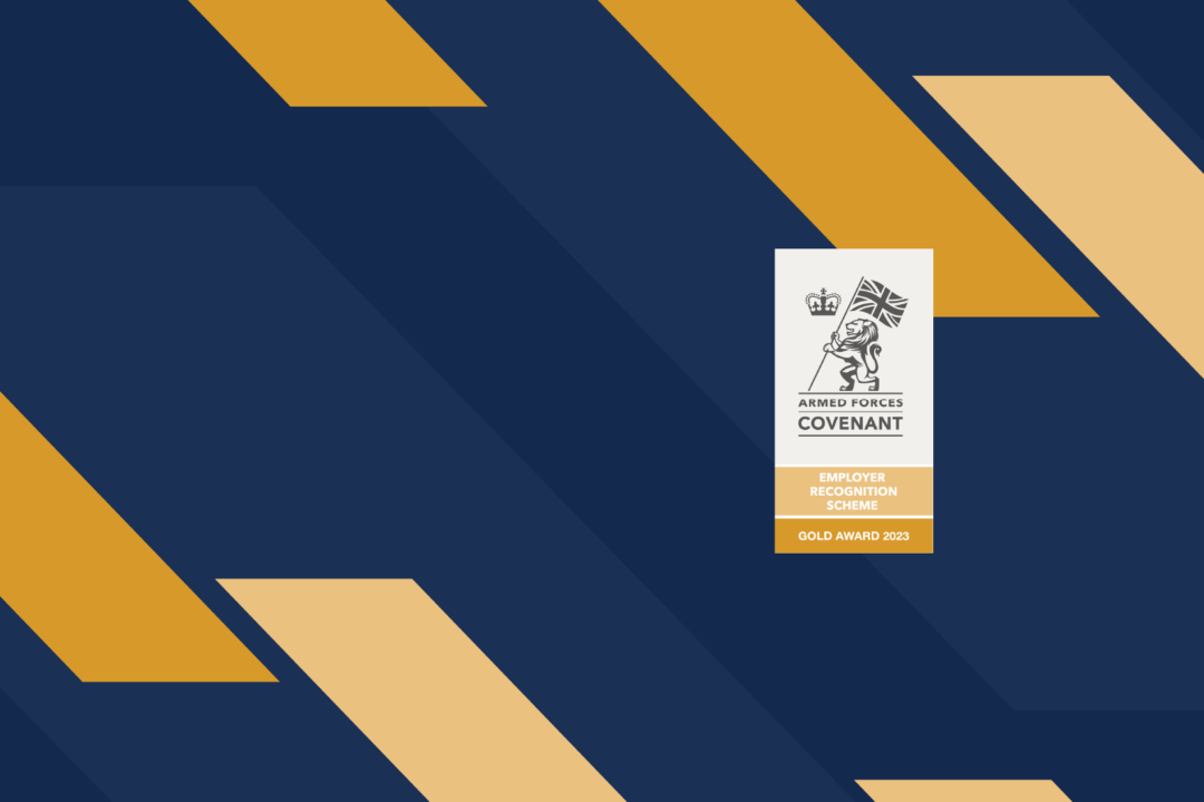 NAAFI Armed Forces Covenant Banner - Gold Award