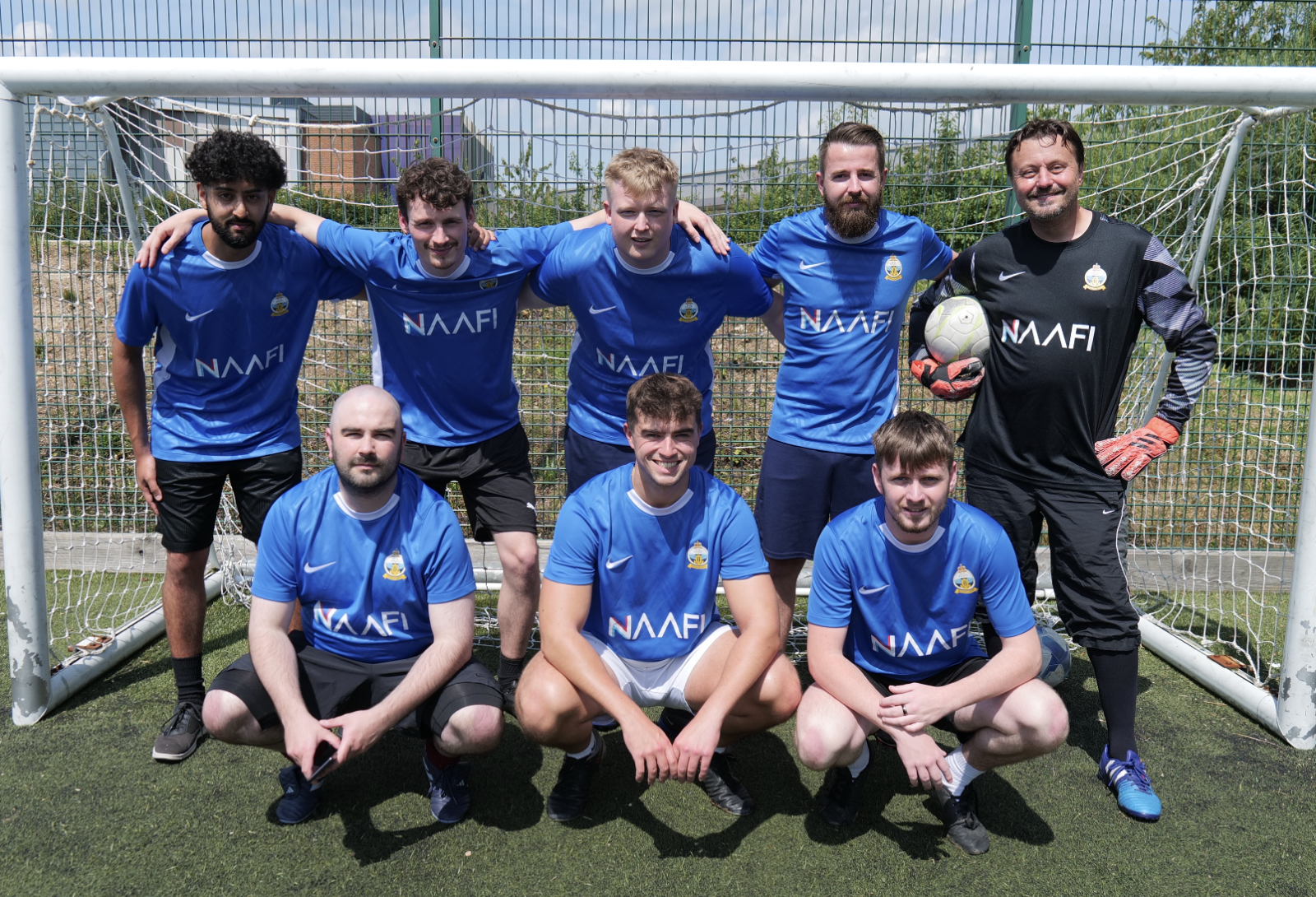 NAAFI 5 a side football team