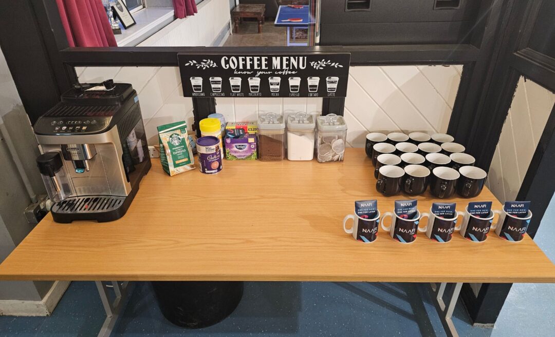 Corporals Mess refurb - NAAFI Fund - Coffee Area