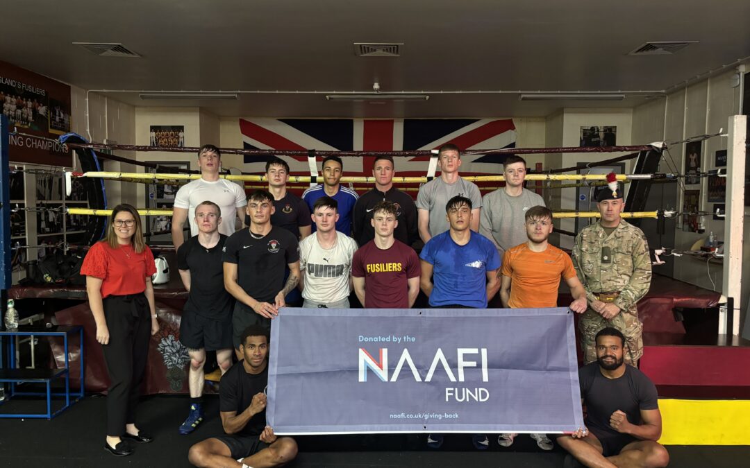 First Fusiliers Boxing Gym Gets a Knockout Punch from NAAFI Fund!