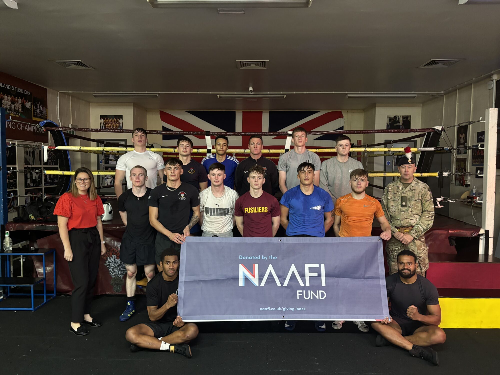 First Fusiliers Boxing Gym Gets a Knockout Punch from NAAFI Fund!