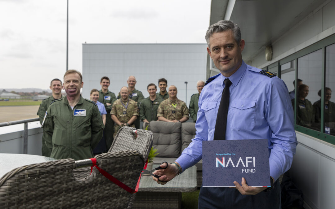 NAAFI Fund Grant Transforms RAF Sqn Balcony into a Peaceful Haven