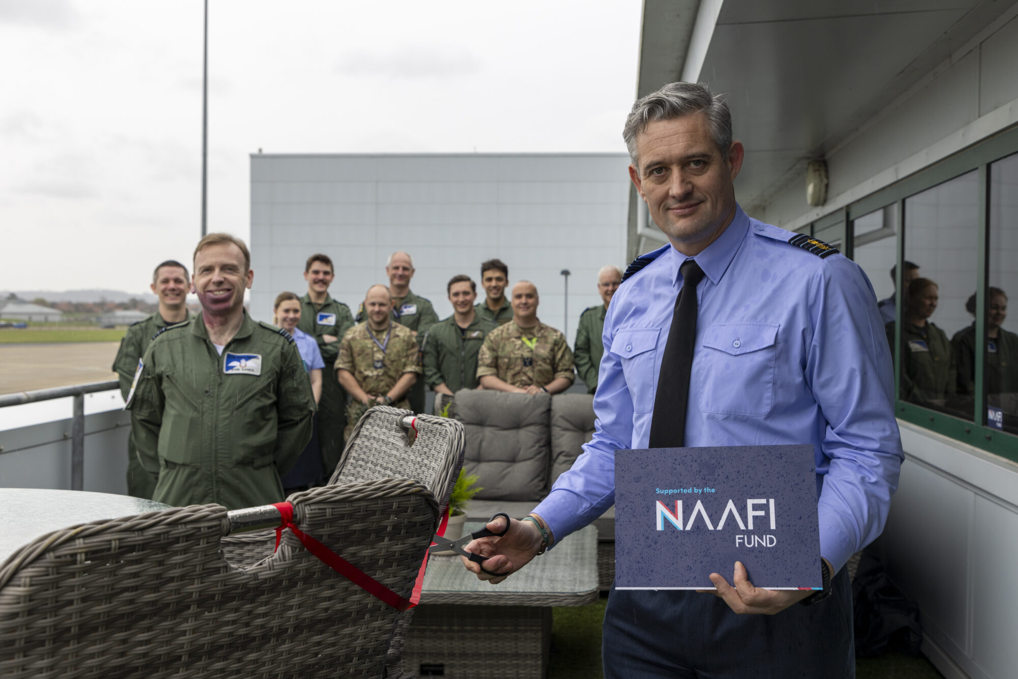 NAAFI Fund Grant Transforms RAF Sqn Balcony into a Peaceful Haven