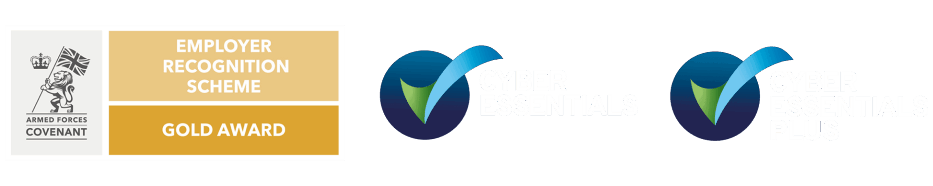 Employer Recognition Scheme and Cyber Essentials Logos