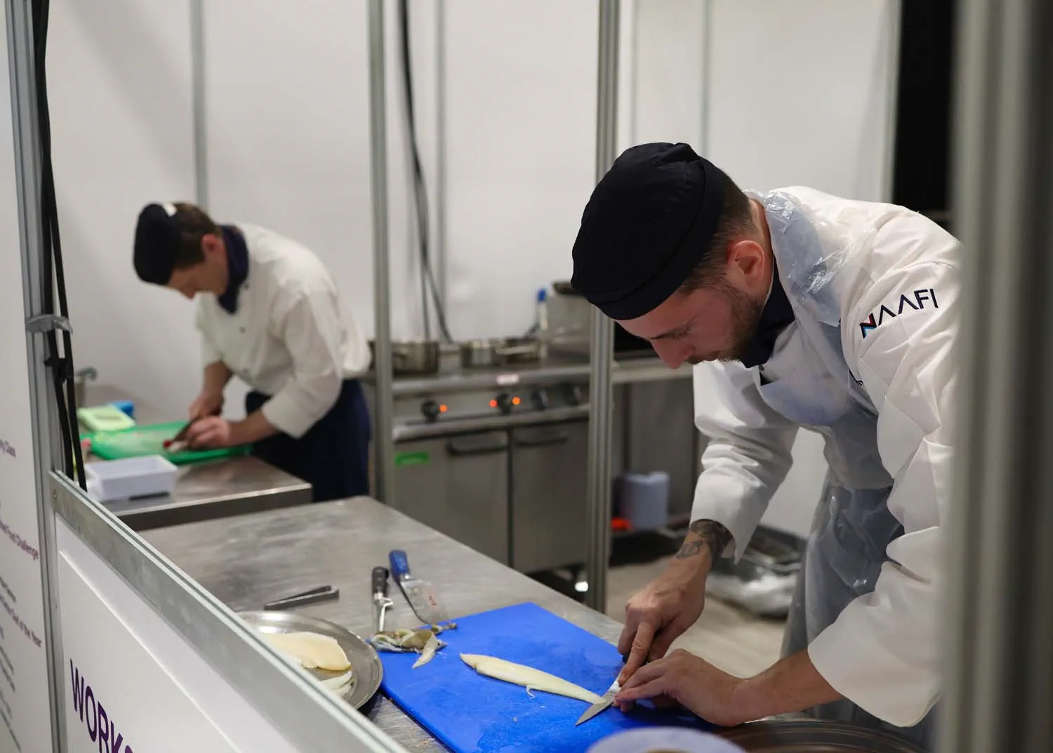 Royal Navy Culinary Arts Team Action Shot