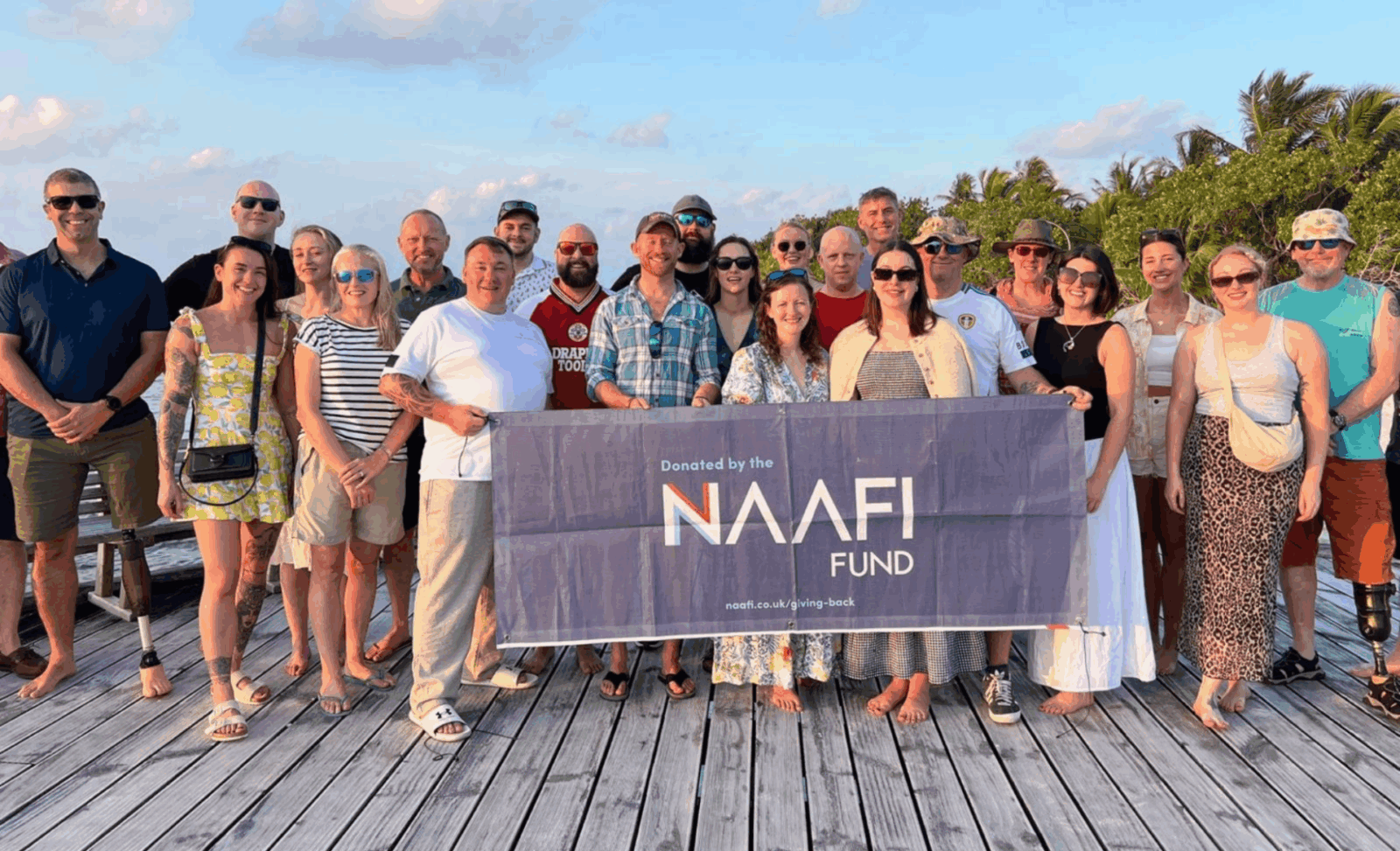 Donated by the NAAFI Fund Banner