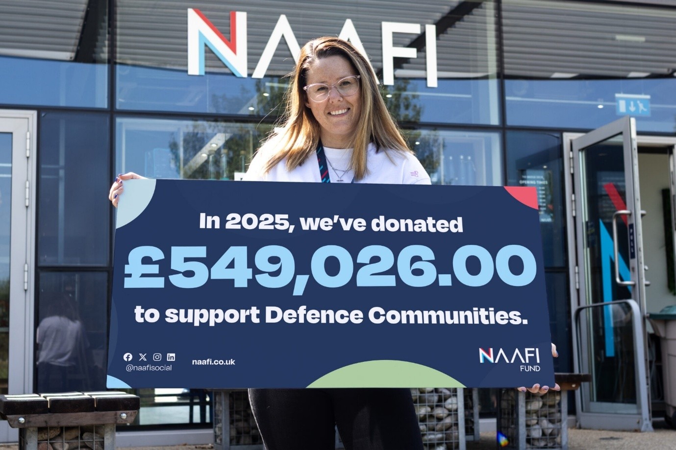 In 2025 we've donated £549,026 to support defence communities