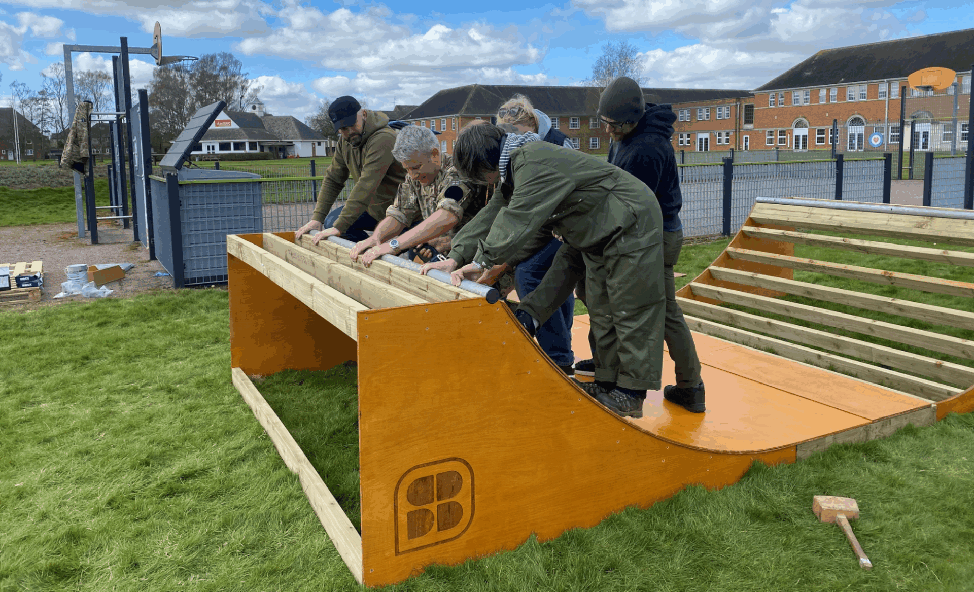 NAAFI Fund awards £1,950 to RAF Henlow for a new skateboard ramp