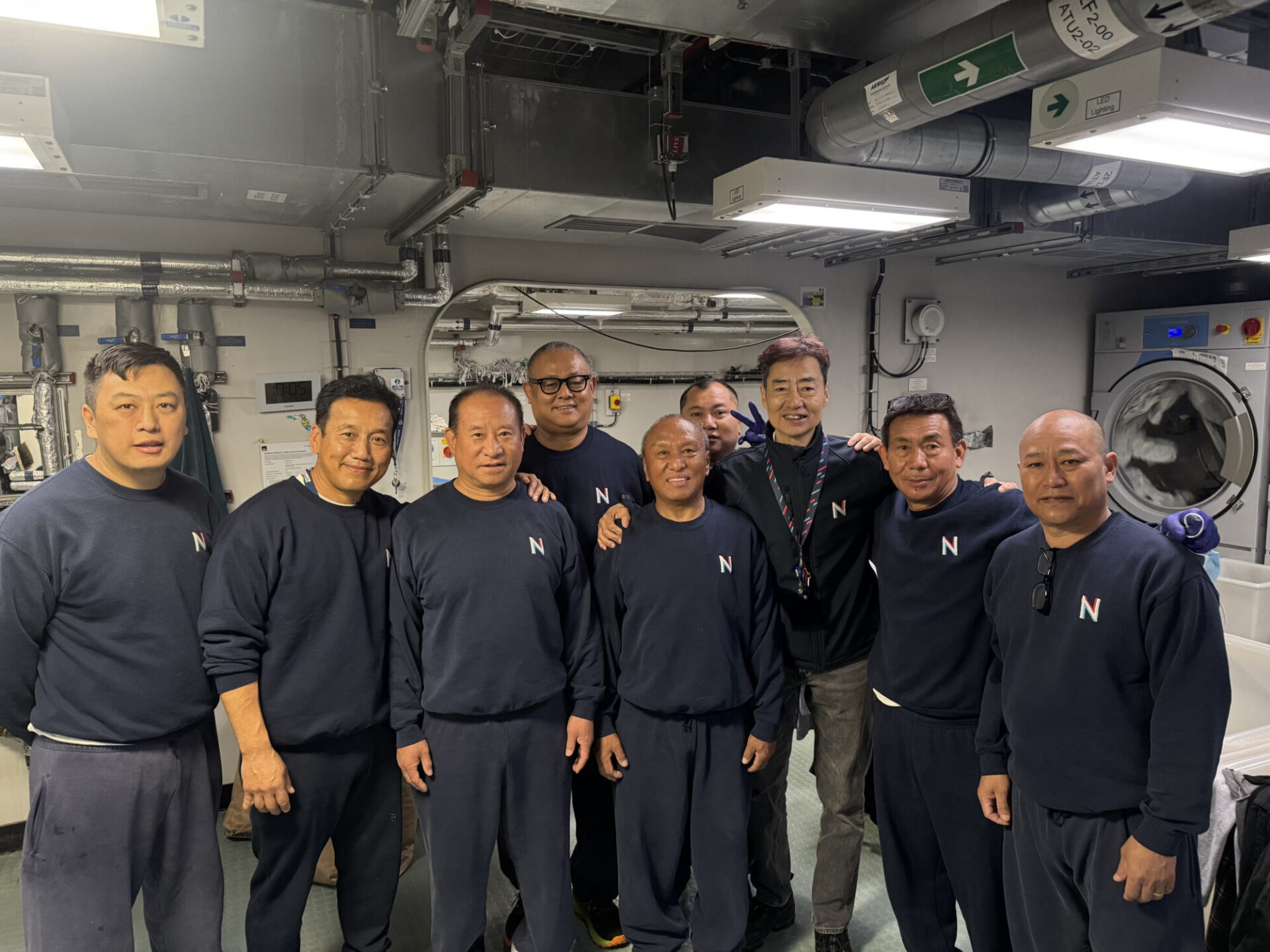Royal Navy Carrier Laundry Team